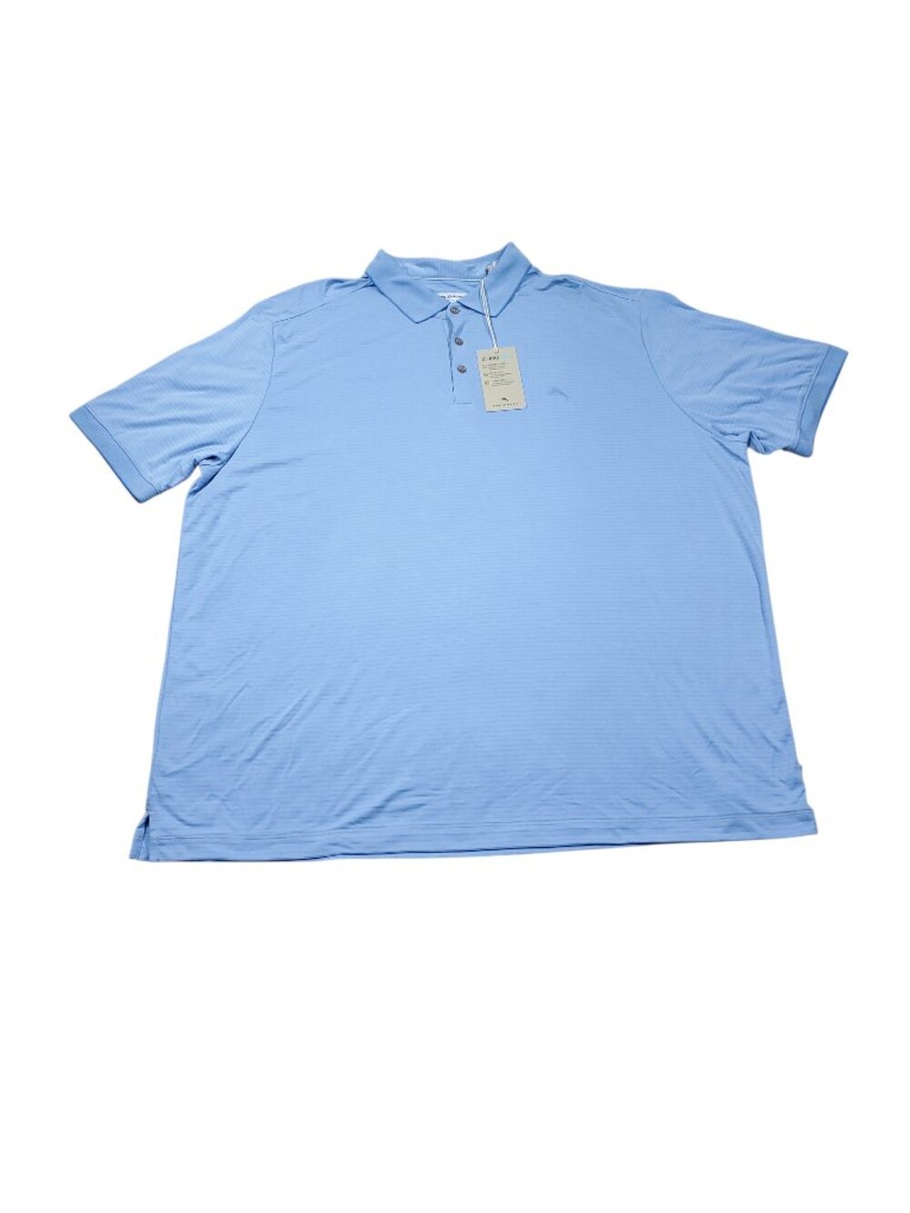 Tommy Bahama Bay Stripe Polo Shirt IslandZone Blue Men's XXXL 3XL Golf